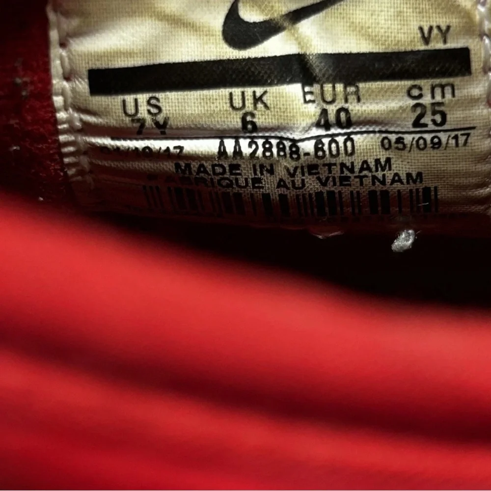 Nike Air Shake Ndestrukt GS Gym Red Summit White Youth 7 Womens 8.5‎ AA2888 600